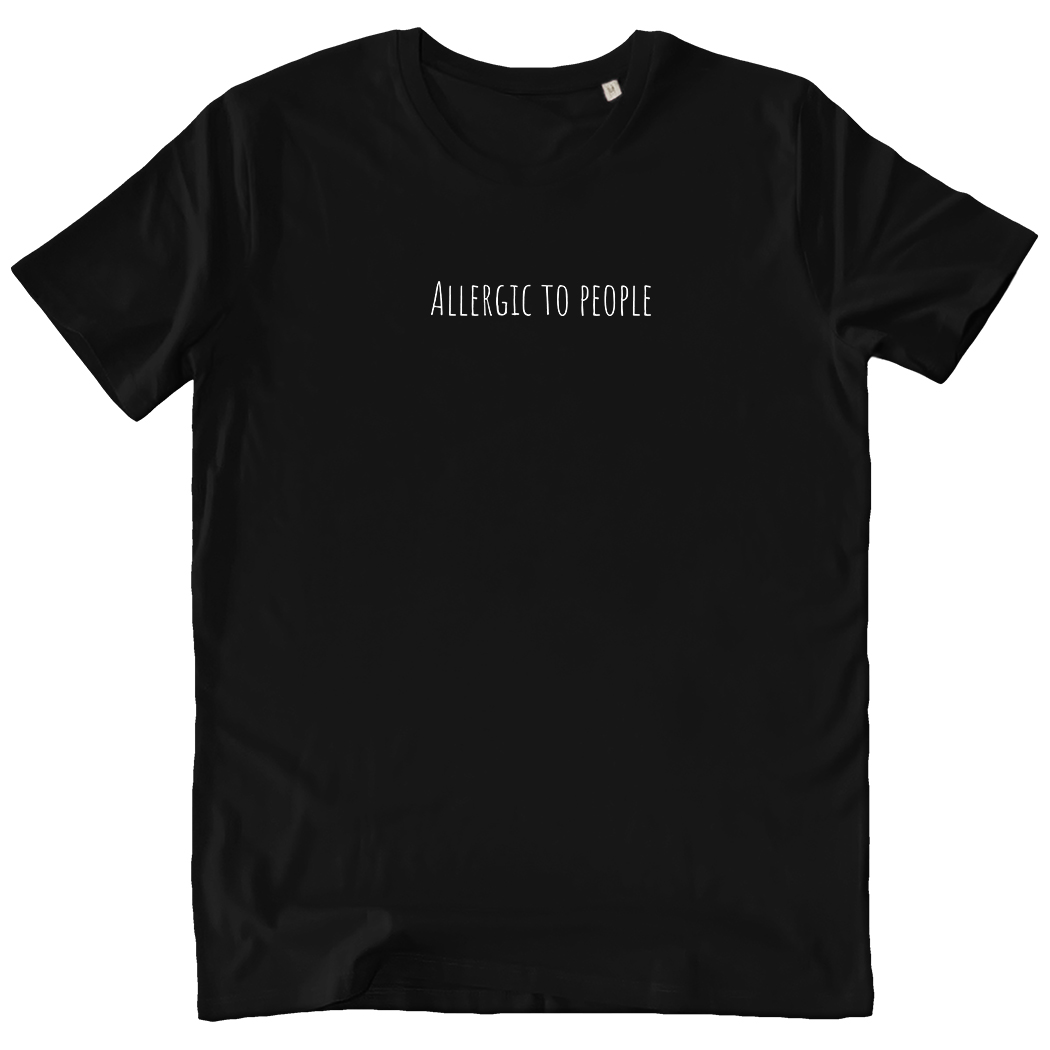 T-SHIRT CREATOR - ALLERGIC TO PEOPLE black