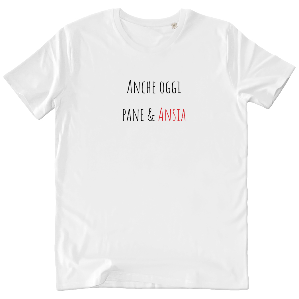 T-SHIRT CREATOR - PANE E ANSIA white