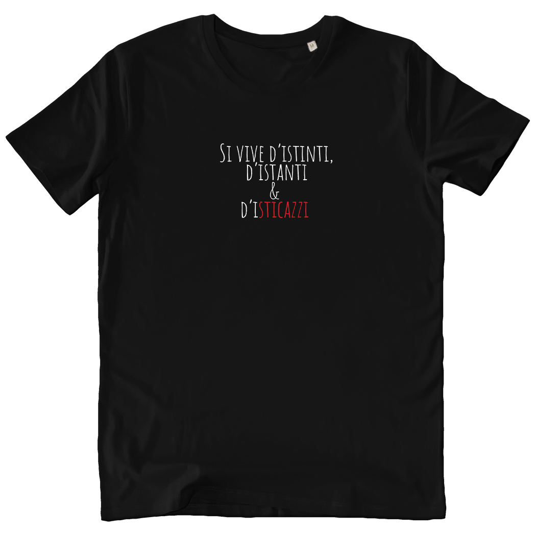 T-SHIRT CREATOR - SI VIVE D'ISTINTI black